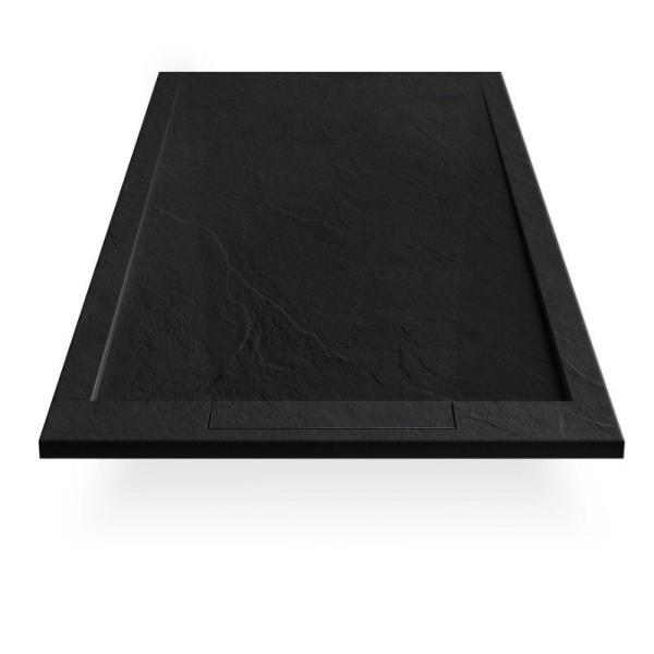 Поддон литьевой мрамор чёрный Esbano 120x80 ESP-LX128B