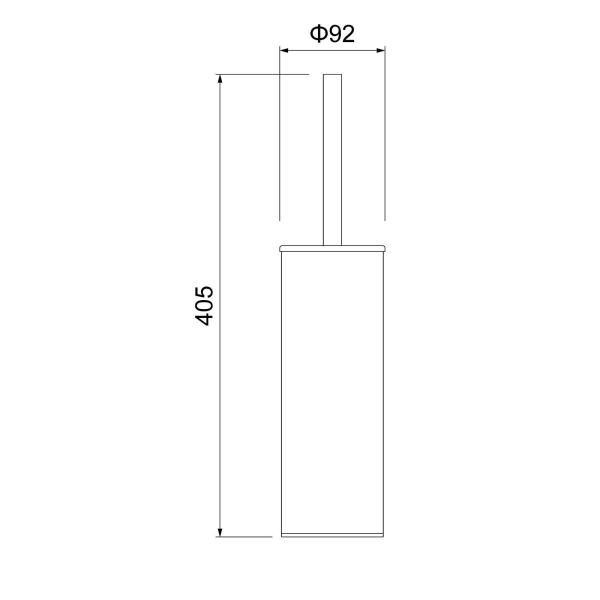 Ерш туалетный напольный Timo Saona 13161/03 черный