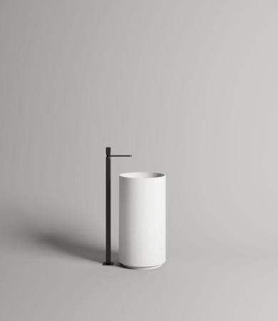 Раковина Salini ARMONIA 01 S-Sense глянцевая 45x45 130114G напольная без отв.смесителя