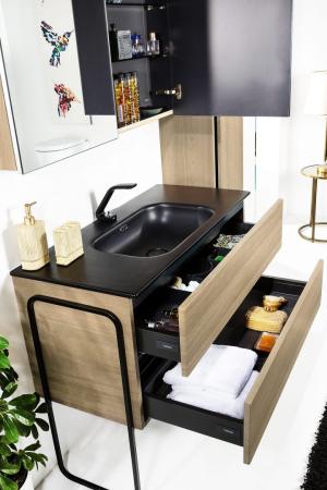 Зеркальный шкаф Boheme Vallessi 80 LIGHT OAK с подстветкой 547-L