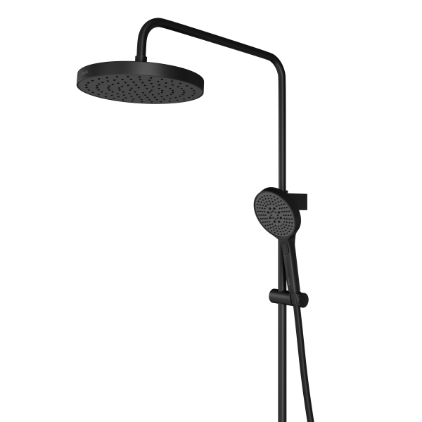 Душевая система VitrA Core Round A4730936EXP с термостатическим смесителем и ручным душем матовая черная