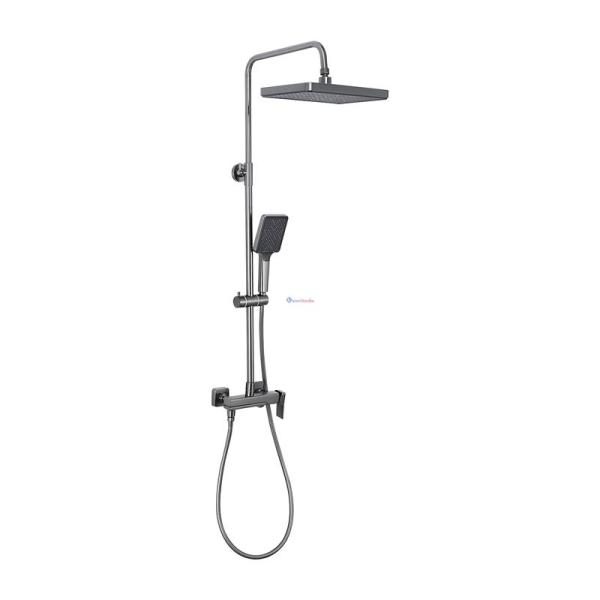 Душевая система Frap F2484-9 для ванны оружейная сталь