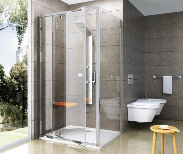 Неподвижная стенка Ravak PPS-80 блестящая + Транспарент