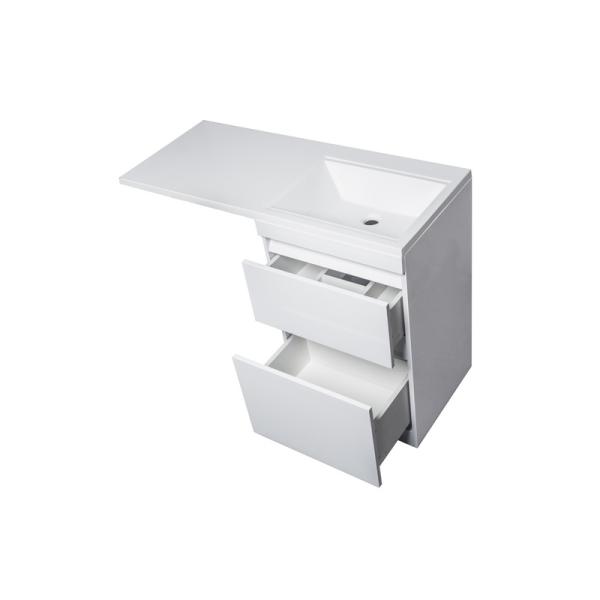 Тумба под раковину Style Line Elfante Даллас 115 напольная, Люкс белая, PLUS