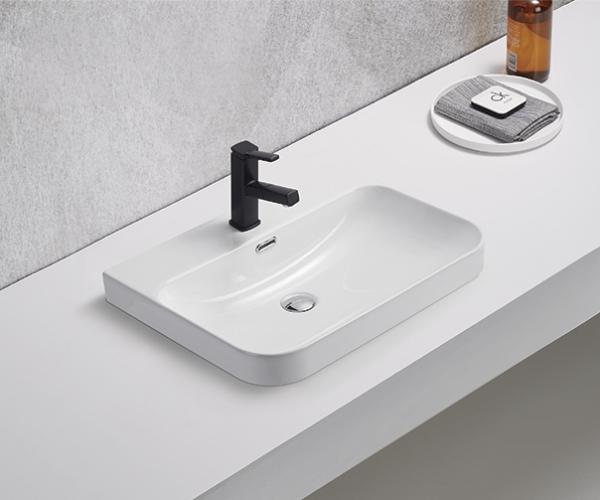 Раковина Gid 9560s встраиваемый 61 Белый