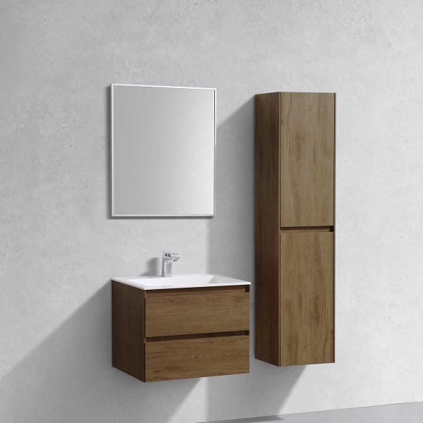 Тумба под раковину Vincea Luka 600 подвесная, 2 ящика soft-close, цвет T.Oak