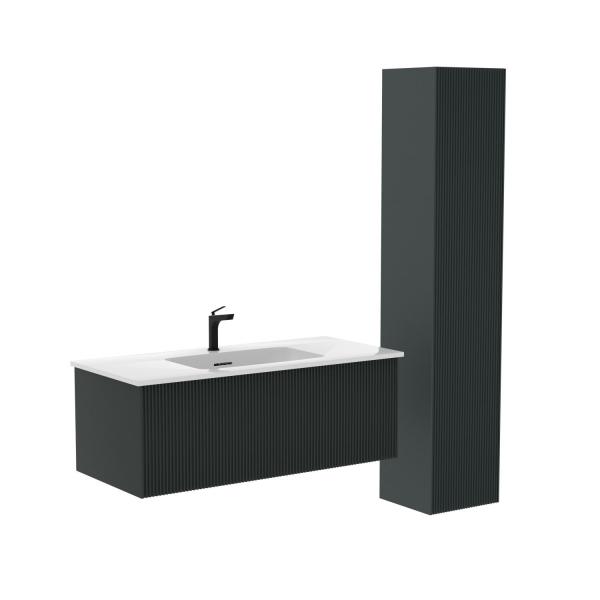 Пенал LA FENICE Terra Grigio серый 30 FNC-05-TER-G-30 серый матовый зелёный матовый