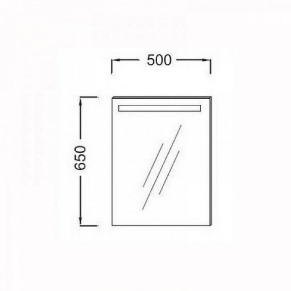 Зеркало Jacob Delafon EB1410-NF 50 см с подсветкой