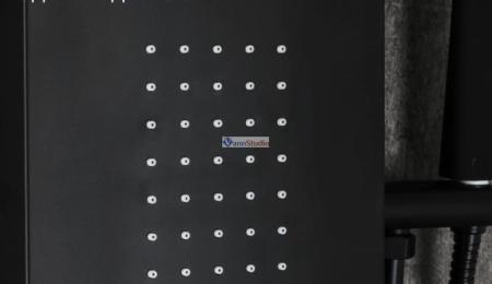 Душевая панель Frap F24005-6 черный для ванны