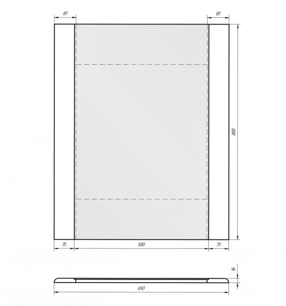 Зеркало Dreja Uni 65 99.9004