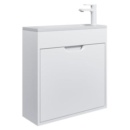 Тумба с раковиной для ванной Uperwood Modul 60 см, подвесная, матовая, белая