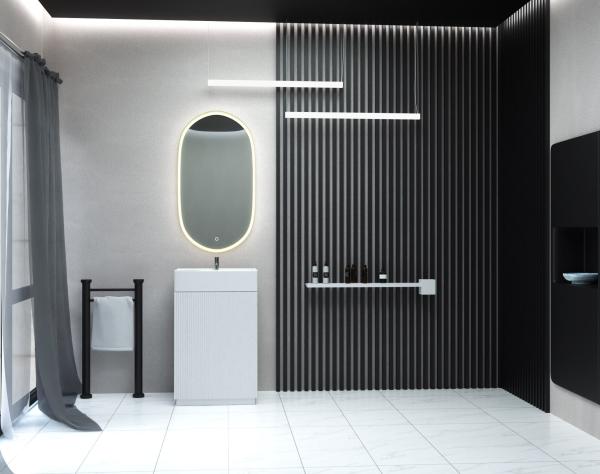 Тумба SANVIT Рольф мини 3d  59 напольная Белый без раковины