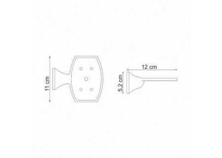 Мыльница WasserKraft Wern K-2569 решетка хром