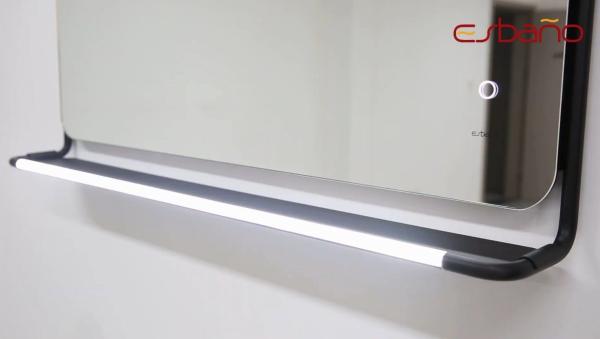 Зеркало ESBANO ES-3727K2D Антизапотевание LED подсветка 100х70х14