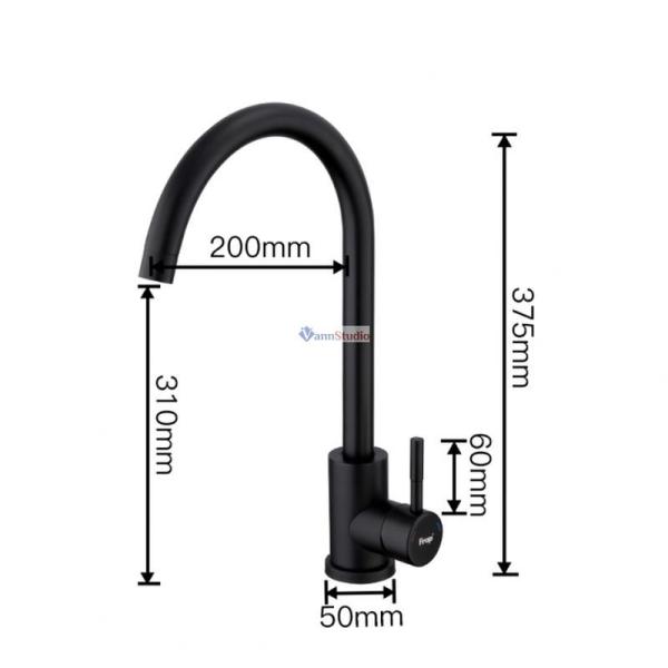 Смеситель для кухни Frap F40899-4 черный