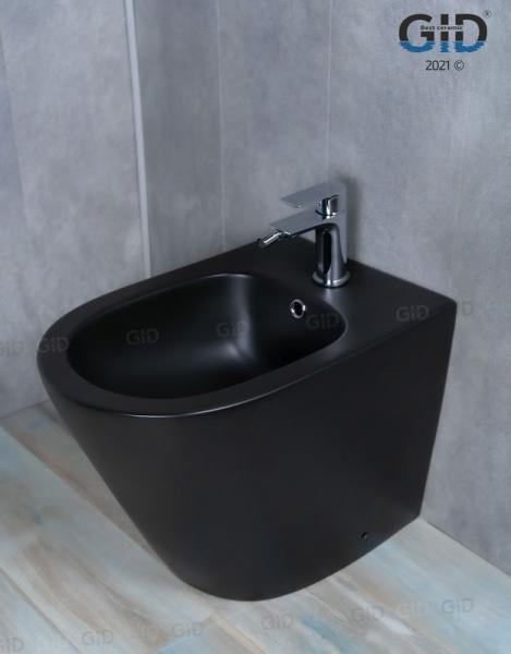 Биде Gid BDN-30BM 53 см напольное черный матовый