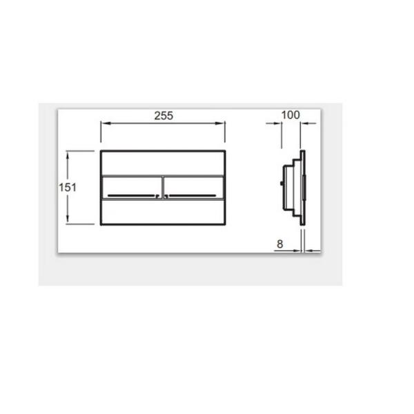 Панель смыва Jacob Delafon E4316-CP хром