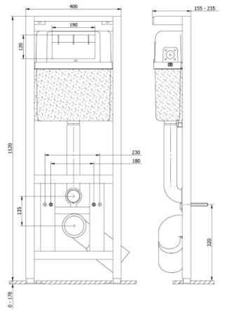 Инсталляция Cersanit Link P-IN-MZ-LINK для унитаза