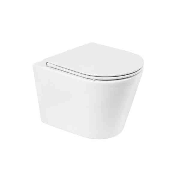 Унитаз Belbagno FLAY-R BB053CHR подвесной безободковый