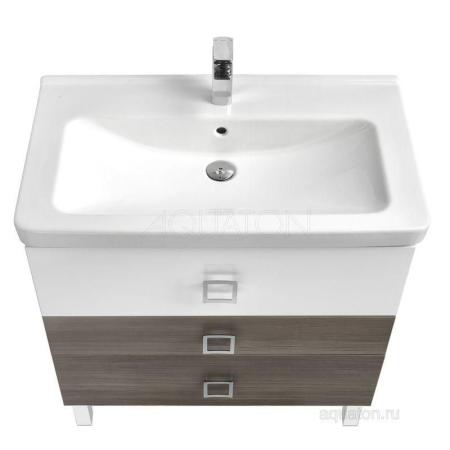 Тумба с раковиной Акватон Стамбул 85 М цвет лиственница