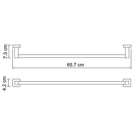 Полотенцедержатель WasserKraft Lippe K-6530 хром