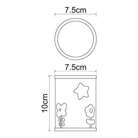 Стакан для зубных щеток Wasserkraft Ammer K-6428