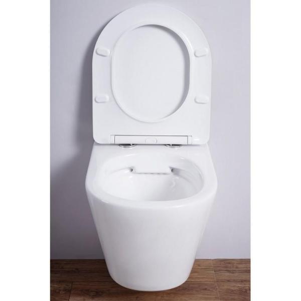Унитаз Esbano CLAVEL (White) подвесной безободковый микролифт