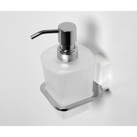 Дозатор для жидкого мыла Wasserkraft Leine K-5099WHITE стеклянный, 300 ml