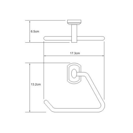 Полотенцедержатель WasserKraft Oder K-3061 треугольник хром