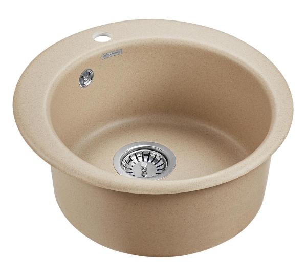 Мойка для кухни Paulmark GELEGEN, PM404800-QU, кварц, D475 мм