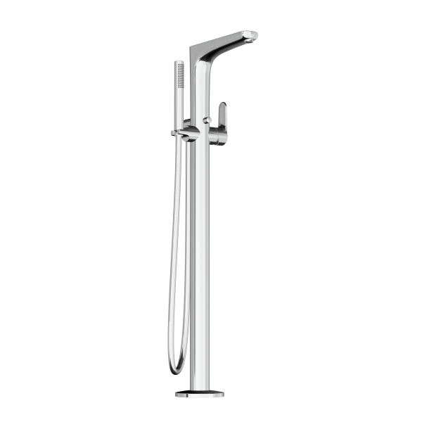 Смеситель VitrA Root Round  A42741EXP напольный с ручным душем хром латунь