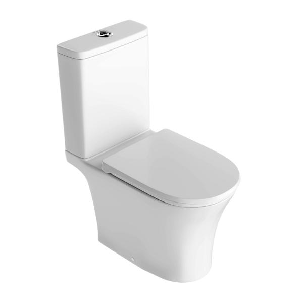 Унитаз Kerama Marazzi PRO ПРО KMKPWc63GWh2 напольный с бачком и сиденьем, с комплектом креплений, белый глянцевый