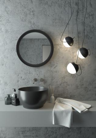 Зеркало Континент Planet black D600 LED подсветка 6000К бесконтактный сенсор  димир ,Soft touch ЗЛП623