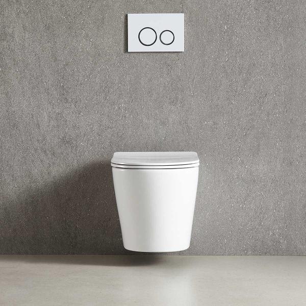 Унитаз подвесной Vincea Tornado Piatti VT1-11T безободковы, цвет белый, ультратонкое soft-close сиденье