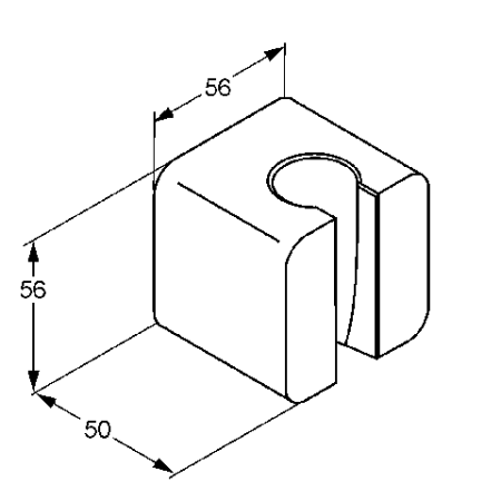 Держатель для душа Kludi A-Qa 6555105-00