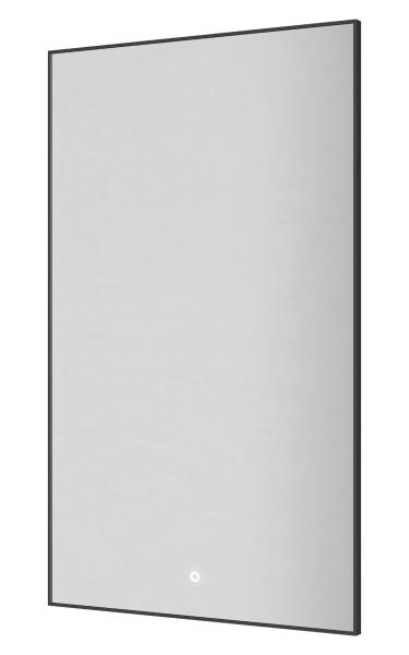 Вертикальное Зеркало Boheme мет. рама, подсв., сенсор, антизапотевание, 100*60, GUN METAL 569-GM