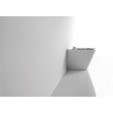 Унитаз CeramaLux NS-3178 56 см приставной безободковый микролифт