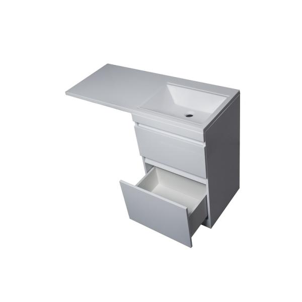 Тумба под раковину Style Line Elfante Даллас 115 напольная, Люкс белая, PLUS