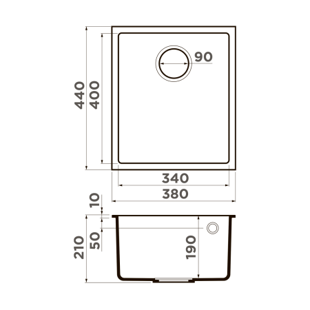Кухонная мойка Omoikiri Bosen 38-U-GR Tetogranit/leningrad grey 4993538