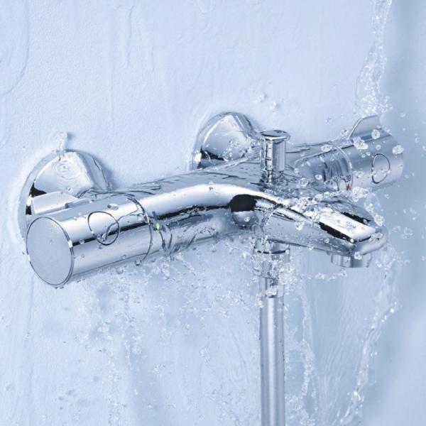 Смеситель Grohe Grohtherm 800 34576000 для ванны термостат, DN 15 настенный монтаж