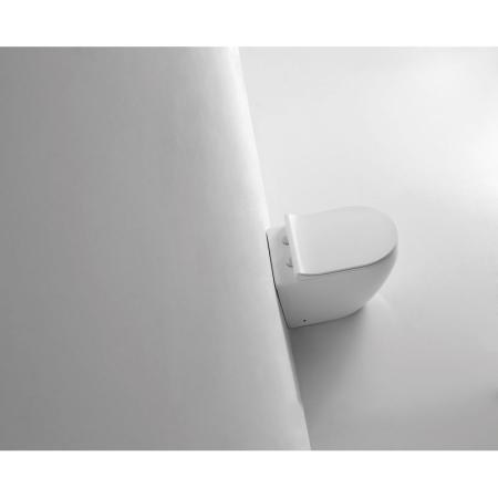 Унитаз CeramaLux NS-3176 56 см приставной безободковый микролифт