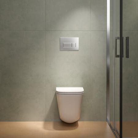 Унитаз Kerama Marazzi CUBO КУБО CU.T.wc.02 Торнадо подвесной, с системой смыва торнадо с крепежом и сиденьем, белый глянцевый