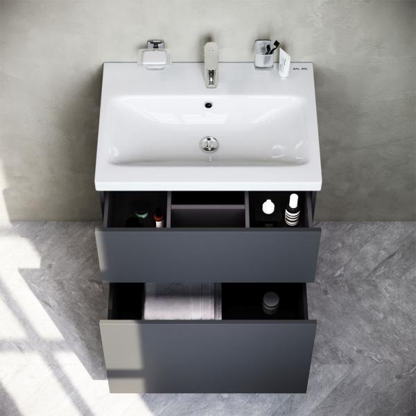 Тумба под раковину напольная AM.PM GEM M90FSX06022GM32 графит матовый