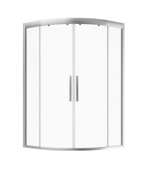 Душевой уголок AM.PM Gem W90G-401A090WT прозрачное, профиль матовое серебро