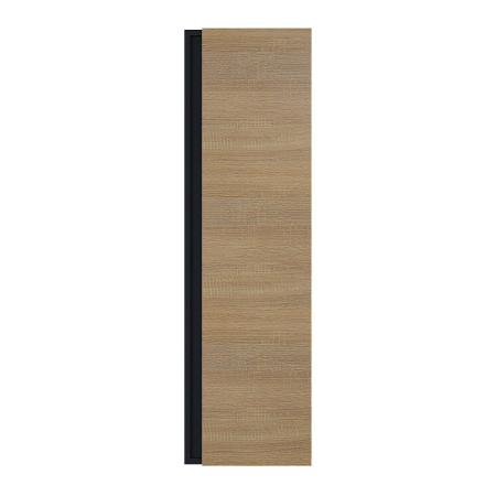 Шкаф-пенал для ванной Uperwood Barsa 35*28*120 см, подвесной, черный/дуб сонома
