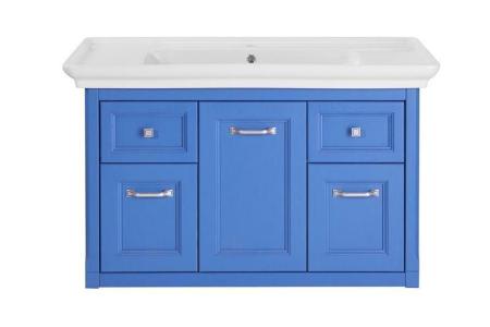 Тумба ASB Woodline Толедо 105 Smalt синий без раковины