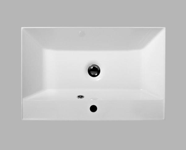 Раковина из искусственного мрамора,белый 700х450х154 мм BB700/450-LV-MR-AST