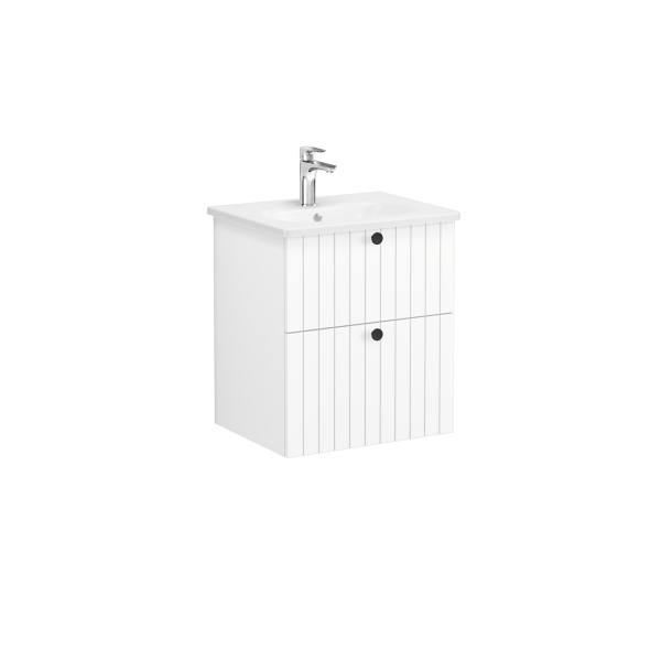 Тумба с раковиной  VitrA Root Groove  69415 60 см матовая белая МДФ