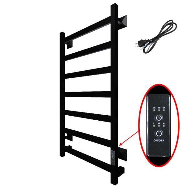 Полотенцесушитель Тругор Пэк сп 20 кв 80х50 черный ВГП электрический