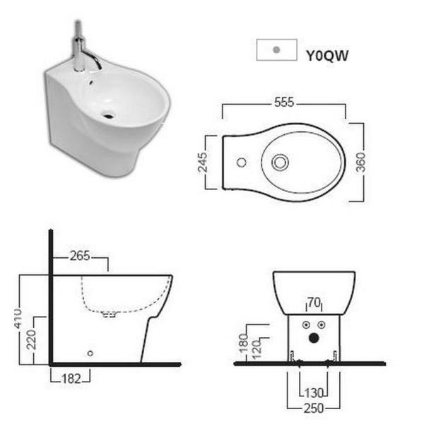 Биде Hatria Nido Y0QW напольное